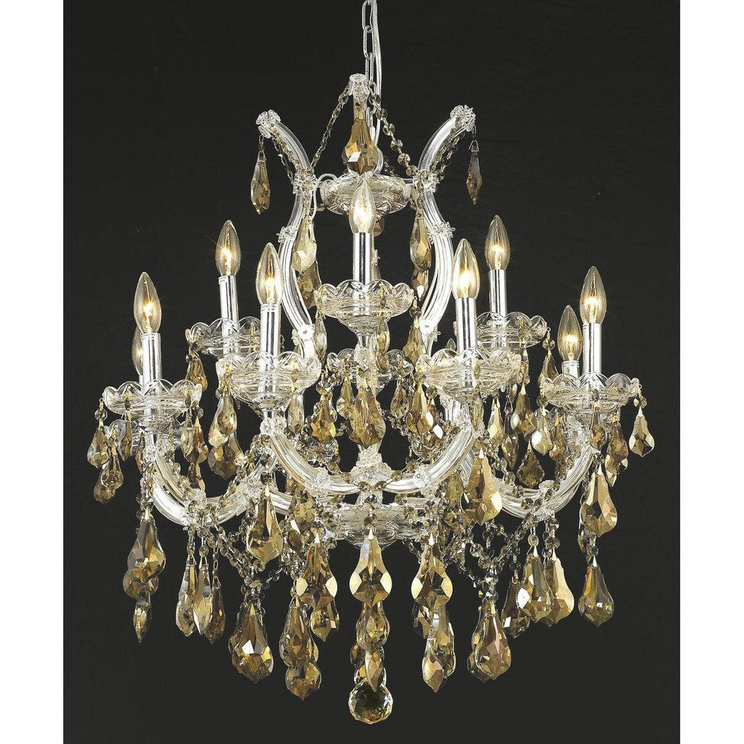 Elegant Maria Theresa 2801D27C-GT/RC Chandelier Light - Chrome