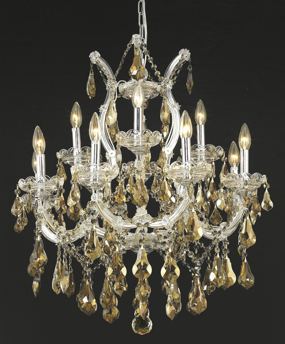 Elegant Maria Theresa 2801D27C-GT/RC Chandelier Light - Chrome