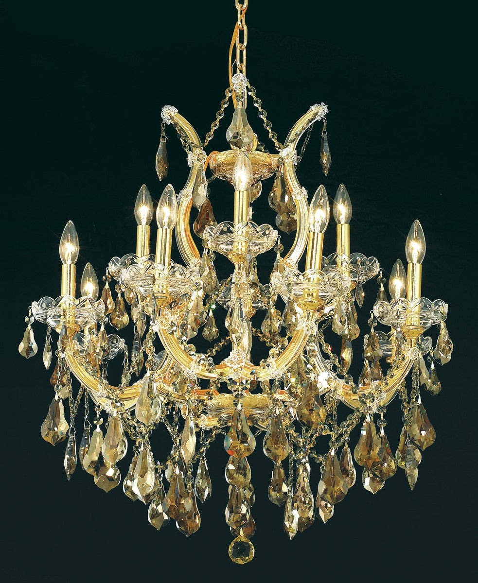 Elegant Maria Theresa 2801D27G-GT/RC Chandelier Light - Gold