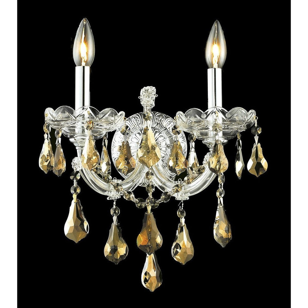 Elegant Maria Theresa 2801W2C-GT/RC Wall Sconce Light - Chrome