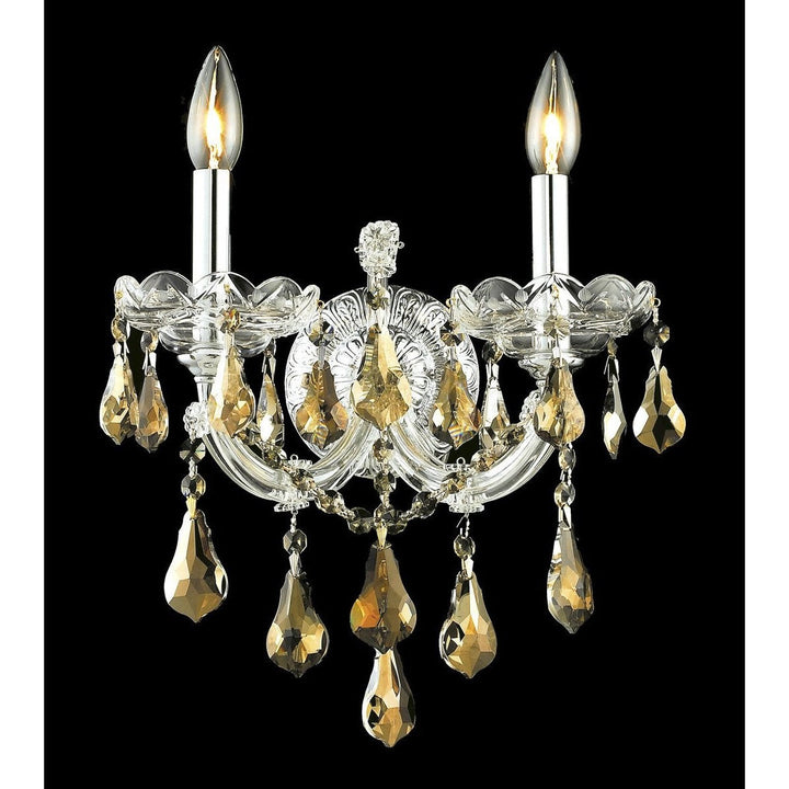 Elegant Maria Theresa 2801W2C-GT/RC Wall Sconce Light - Chrome