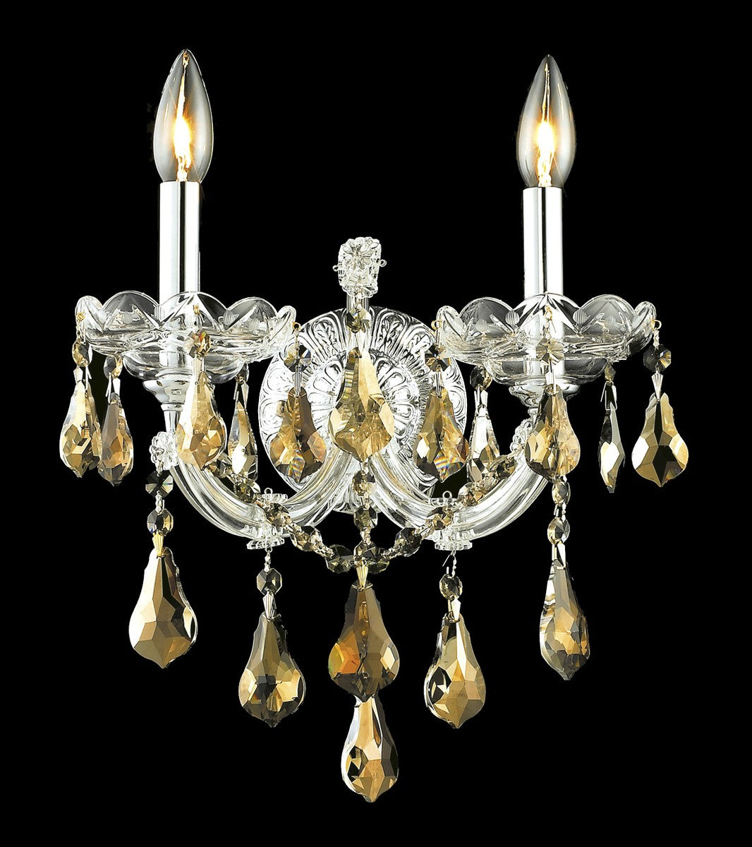 Elegant Maria Theresa 2801W2C-GT/RC Wall Sconce Light - Chrome