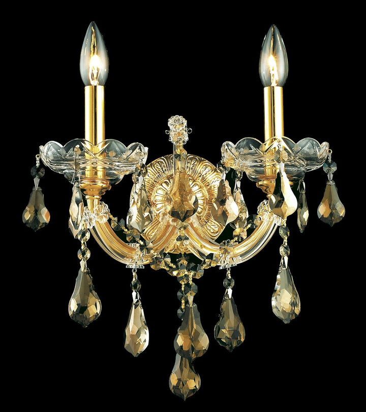 Elegant Maria Theresa 2801W2G-GT/RC Wall Sconce Light - Gold