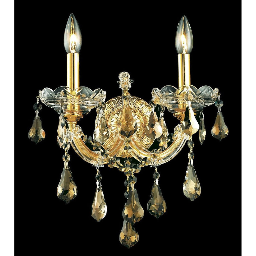 Elegant Maria Theresa 2801W2G-GT/RC Wall Sconce Light - Gold