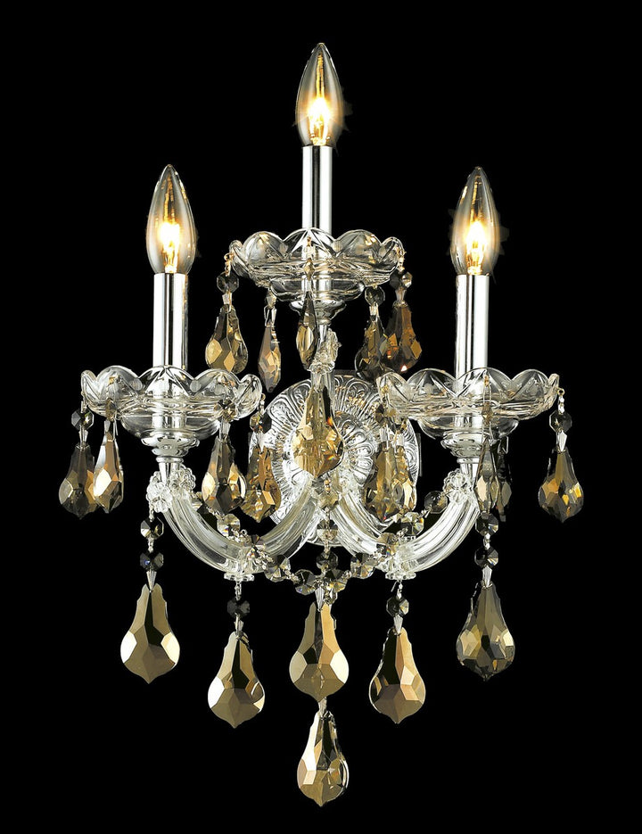 Elegant Maria Theresa 2801W3C-GT/RC Wall Sconce Light - Chrome