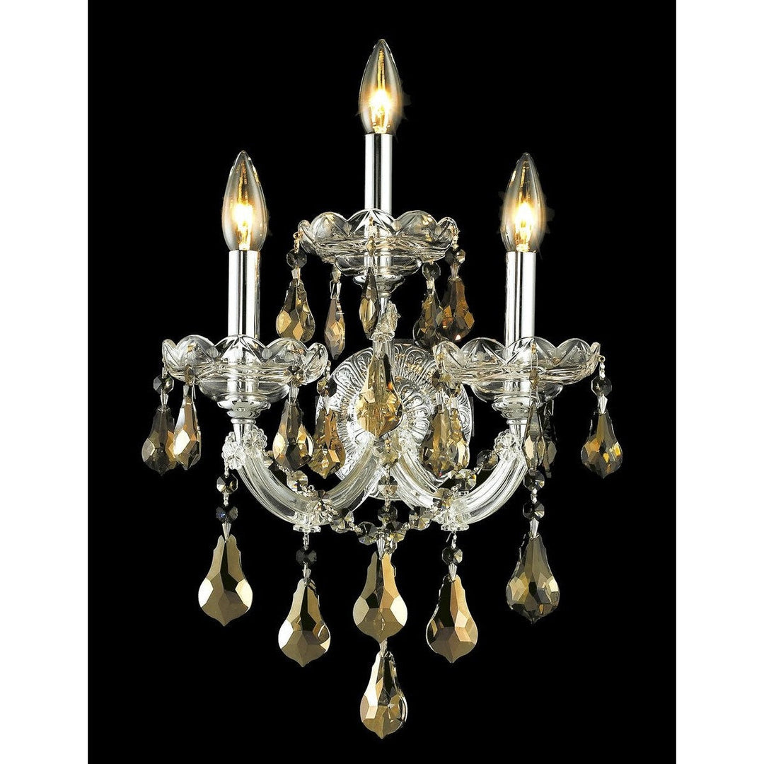 Elegant Maria Theresa 2801W3C-GT/RC Wall Sconce Light - Chrome