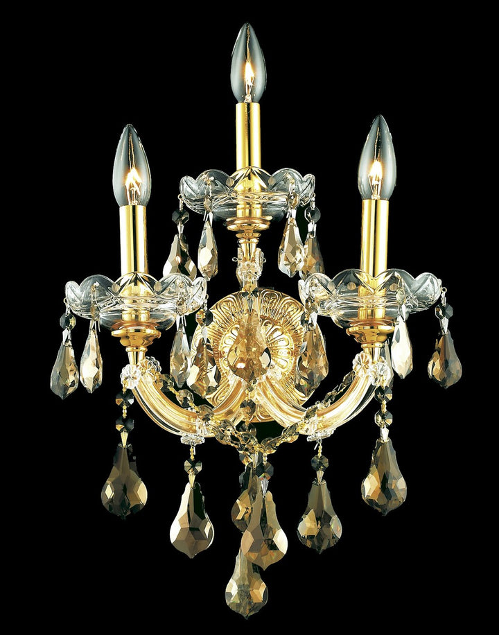 Elegant Maria Theresa 2801W3G-GT/RC Wall Sconce Light - Gold