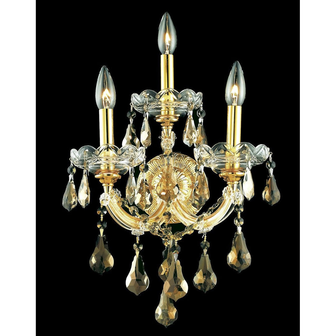 Elegant Maria Theresa 2801W3G-GT/RC Wall Sconce Light - Gold