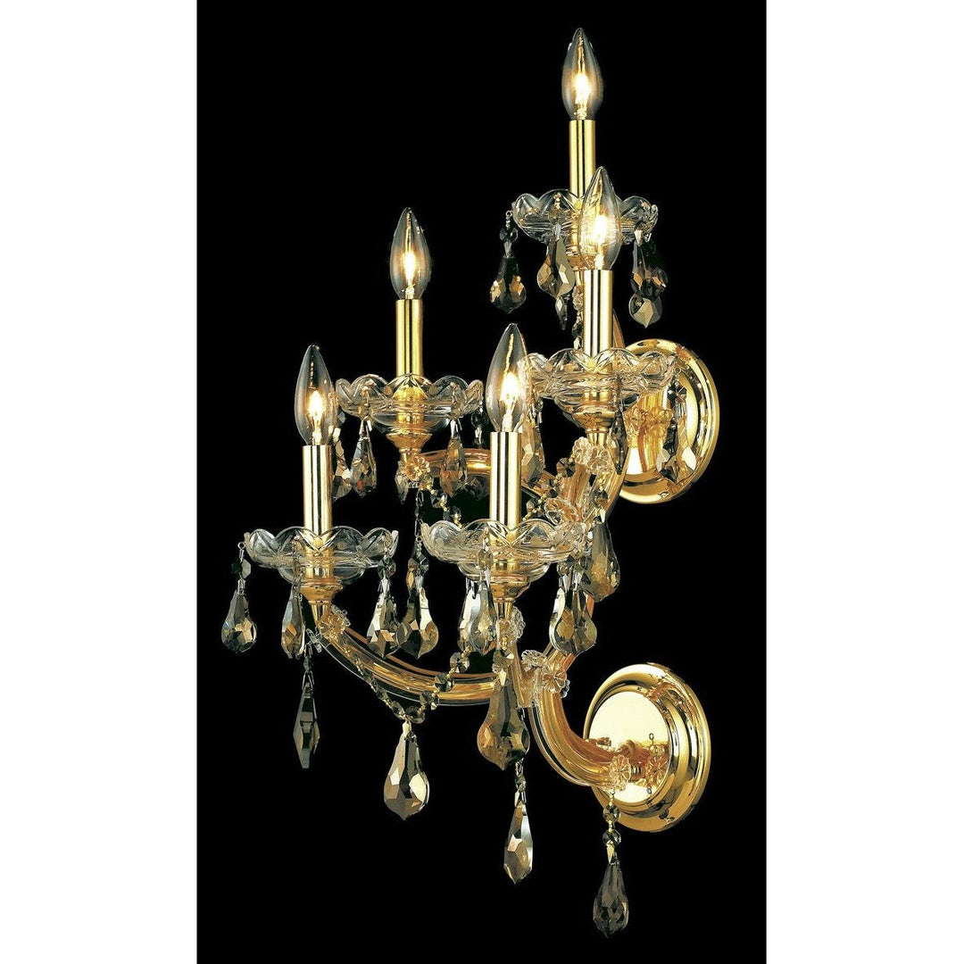 Elegant Maria Theresa 2801W5G-GT/RC Wall Sconce Light - Gold