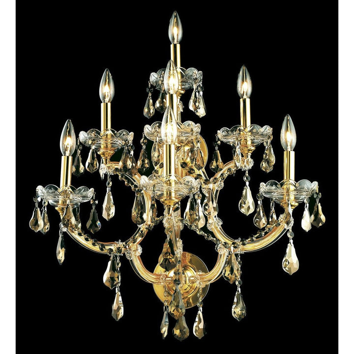 Elegant Maria Theresa 2801W7G-GT/RC Wall Sconce Light - Gold