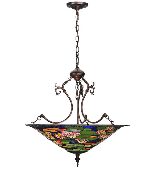 Meyda Tiffany Tiffany Pond Lily 32313 Pendant Light - Vacr Pink