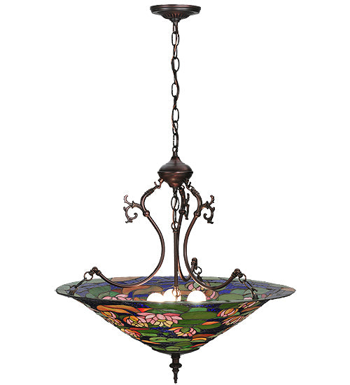 Meyda Tiffany Tiffany Pond Lily 32313 Pendant Light - Vacr Pink