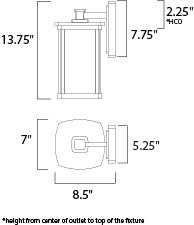 Maxim Lighting 3253FSBZ  Terrace Outdoor Bronze