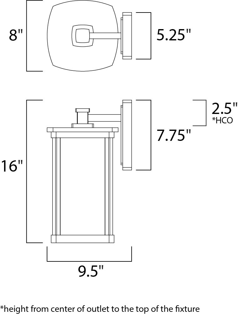 Maxim Lighting 3254CRBZ Terrace Outdoor Bronze