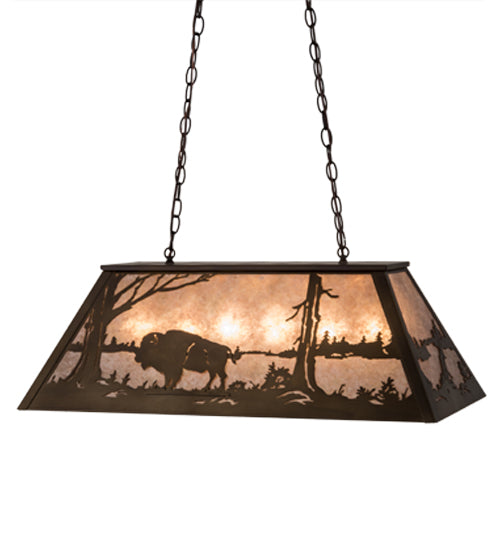 Meyda Tiffany Buffalo At Lake 32636 Pendant Light - Antique Copper