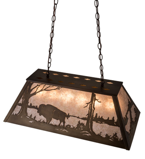 Meyda Tiffany Buffalo At Lake 32636 Pendant Light - Antique Copper