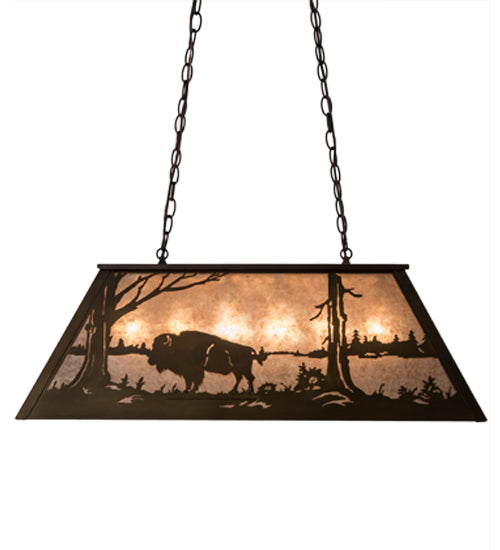 Meyda Tiffany Buffalo At Lake 32636 Pendant Light - Antique Copper