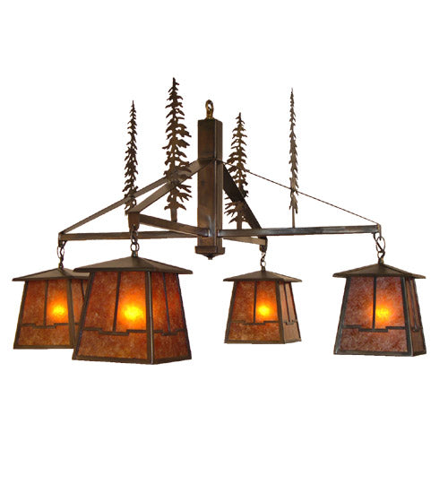 Meyda Tiffany Tall Pines 32698 Chandelier Light - Antique Copper