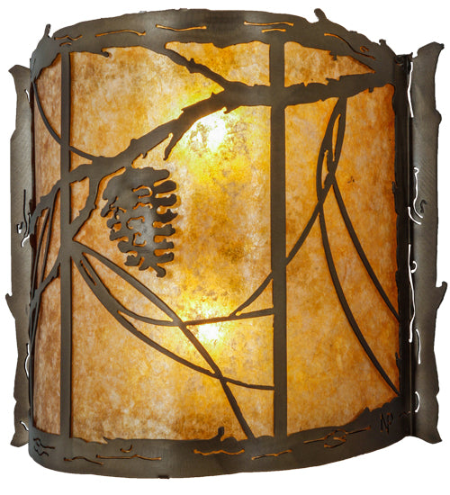 Meyda Tiffany Whispering Pines 32826 Wall Light - Antique Copper