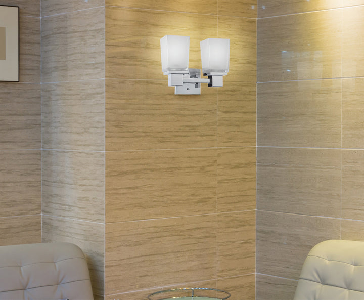 Nuvo Parker 60-4002 Bath Vanity Light 12 in. wide - Polished Chrome