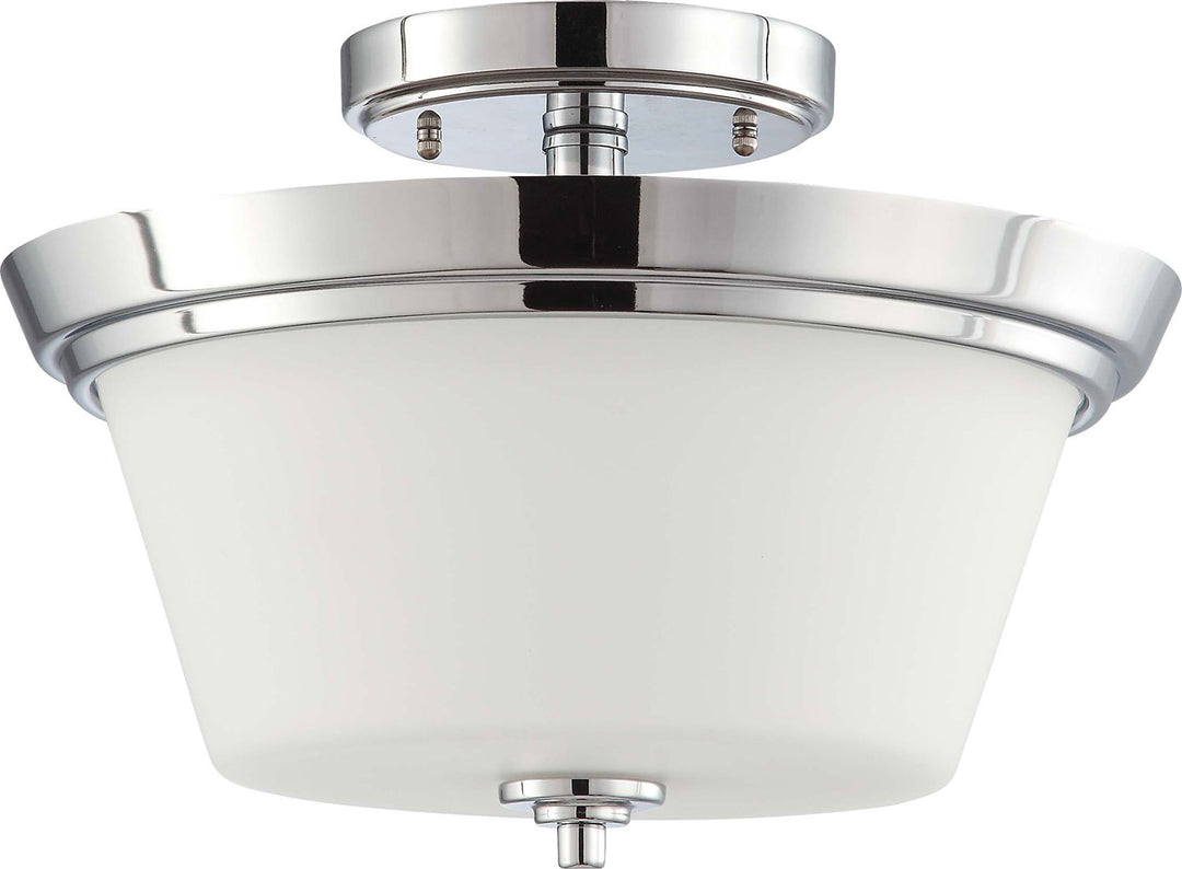 Nuvo Bento 60-4087 Ceiling Light - Polished Chrome / Satin White