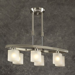 PLC Wyndham 649 SN Chandelier Light - Satin Nickel