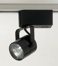 Plc Lighting TR28 BK Slick-12V. One Light Track Lighting Track Light Black