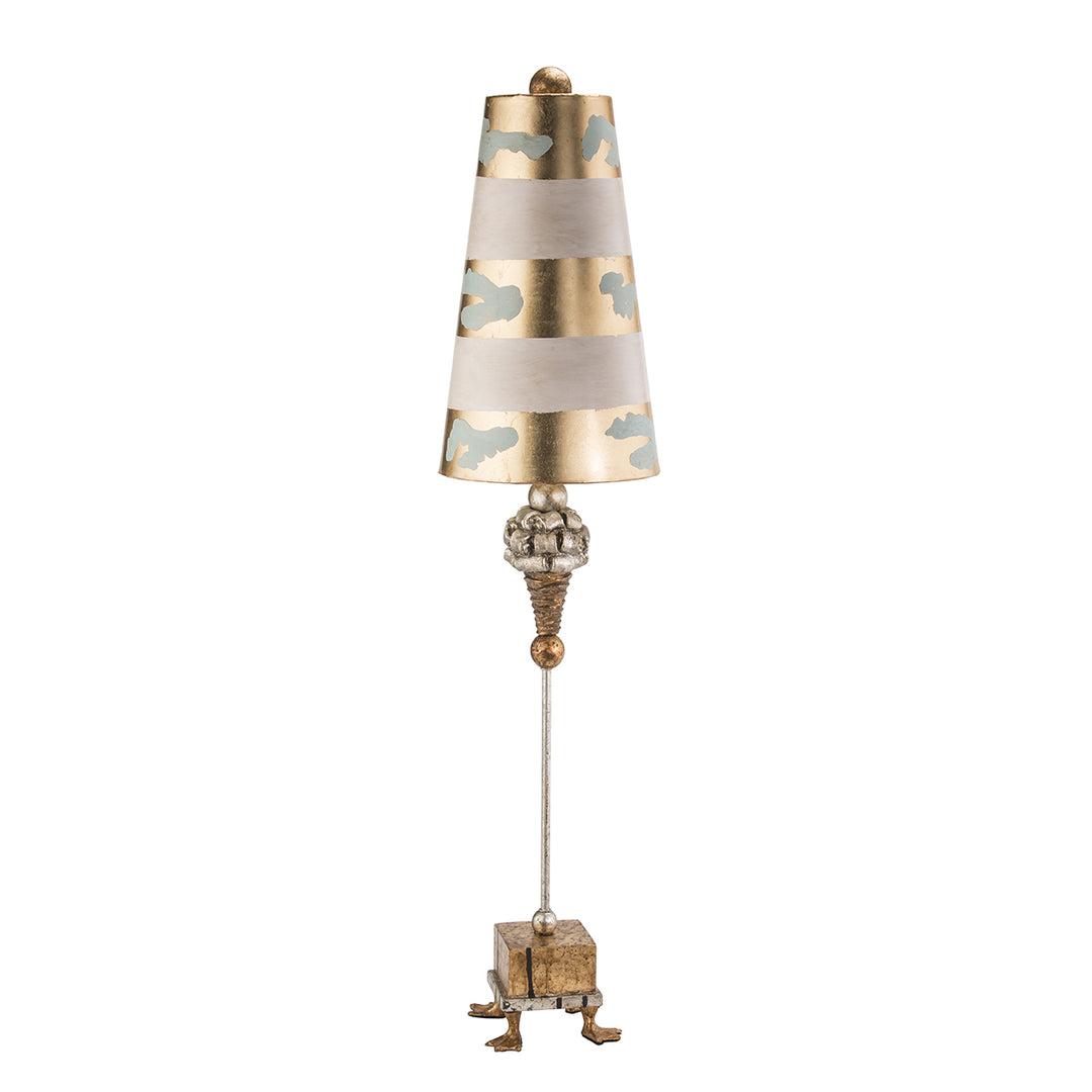 Lucas+Mckearn Lighting TA1002  Pompadour Luxe Lamp Gold And Silver Leaf