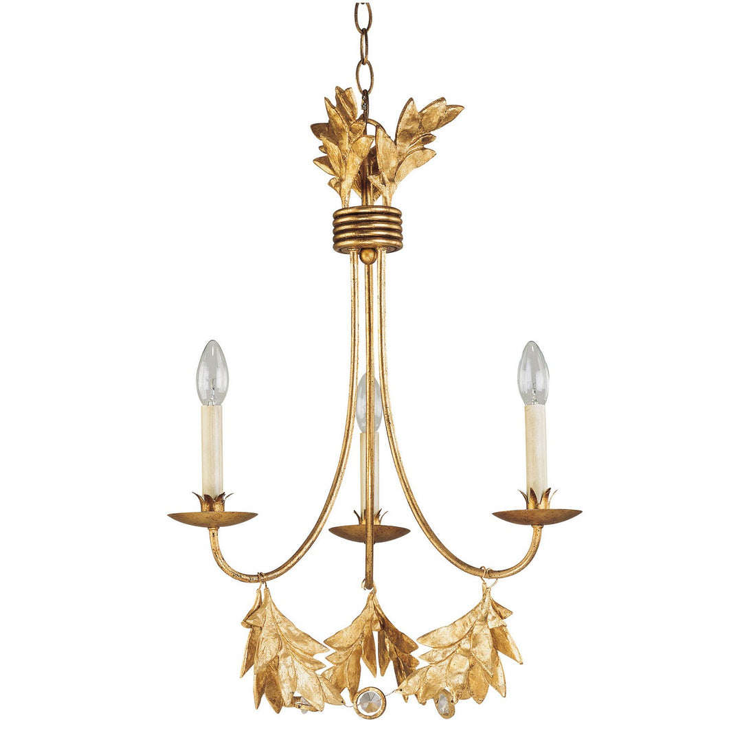 Lucas+McKearn Sweet Olive Ch1159-3 Chandelier Light - Distressed Gold