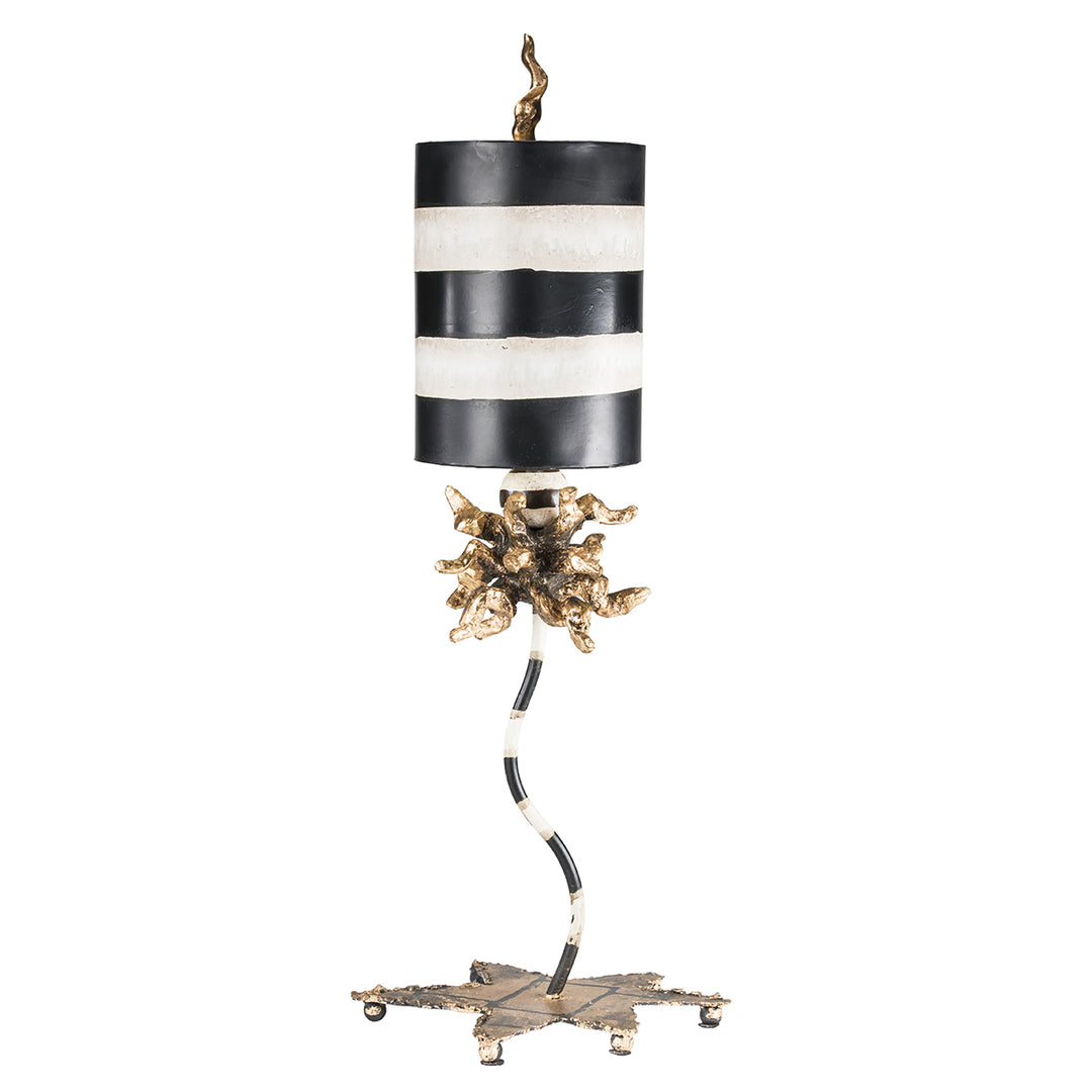 Lucas+Mckearn Lighting TA1074  Dominique Lamp Black And Cream