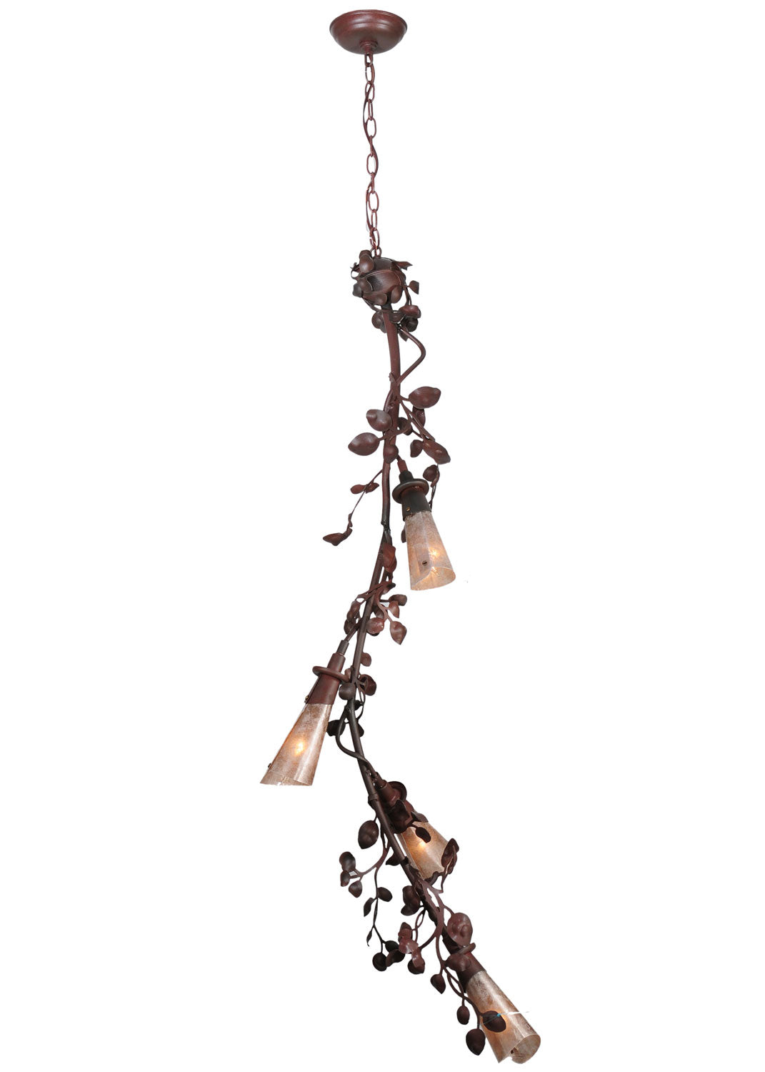 Meyda Tiffany Vinca Vine 114383 Chandelier Light - Rust