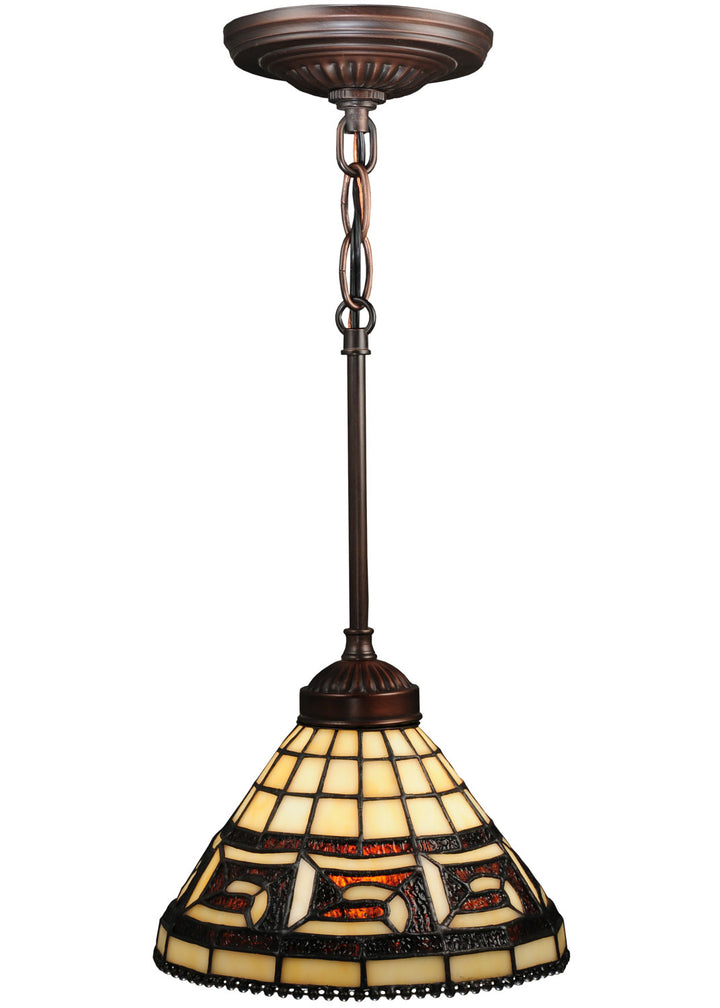 Meyda Tiffany Greek Key 109063 Pendant Light - Cafe-Noir