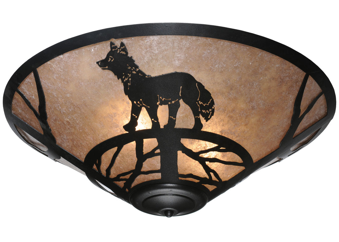 Meyda Tiffany Fox On The Loose 110552 Ceiling Light - Brushed Nickel