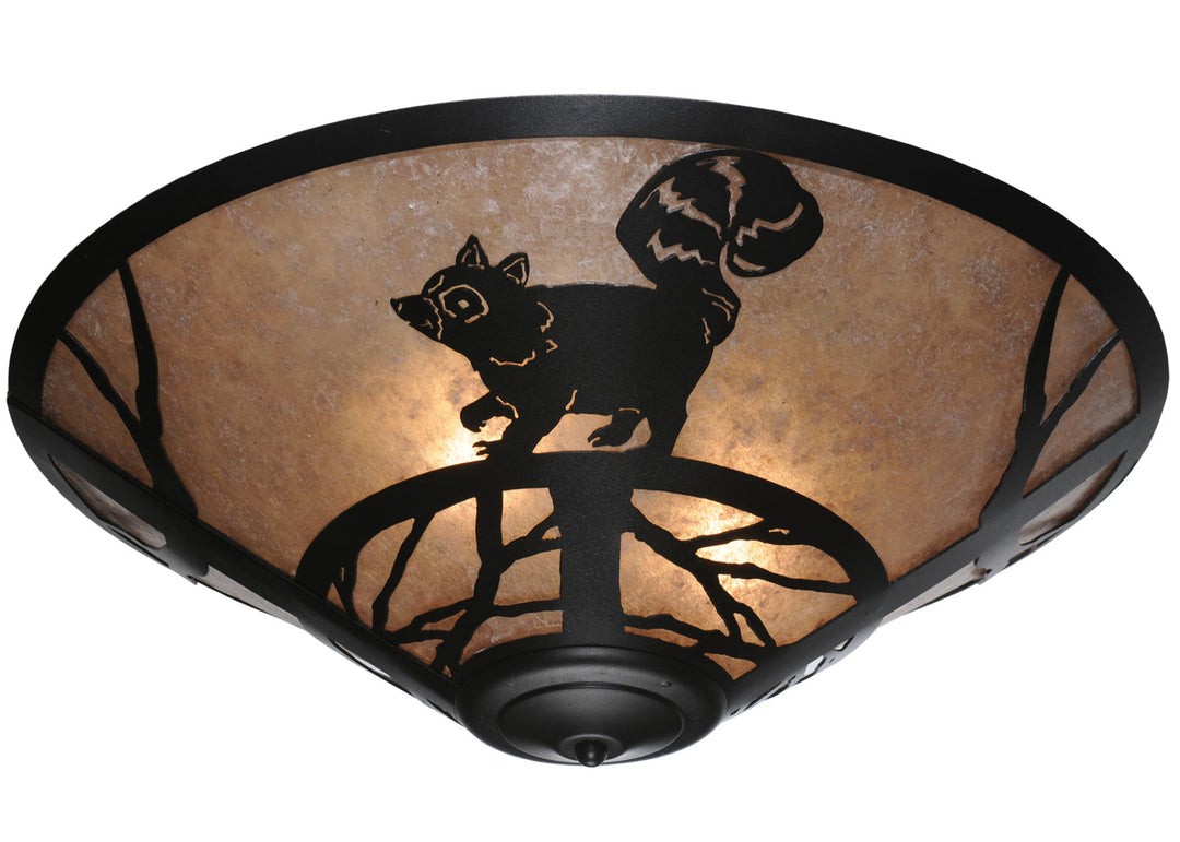 Meyda Tiffany Racoon On The Loose 110553 Ceiling Light - Nickel