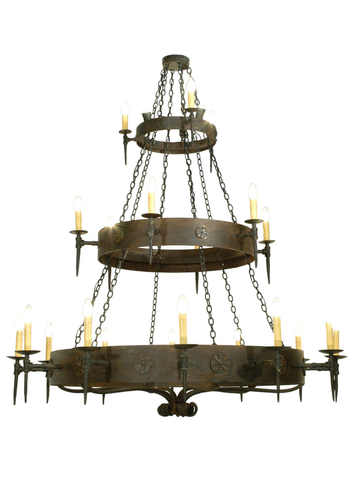 Meyda Tiffany Warwick 112084 Chandelier Light - Hand Wrought Iron