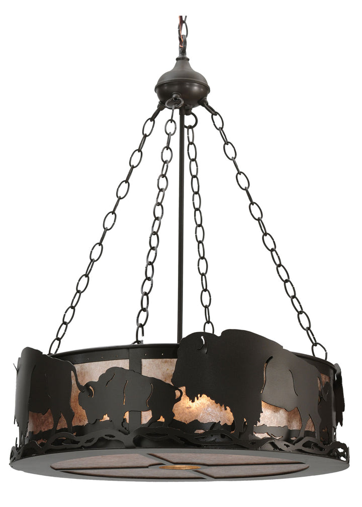 Meyda Tiffany Buffalo 112938 Pendant Light - Timeless Bronze