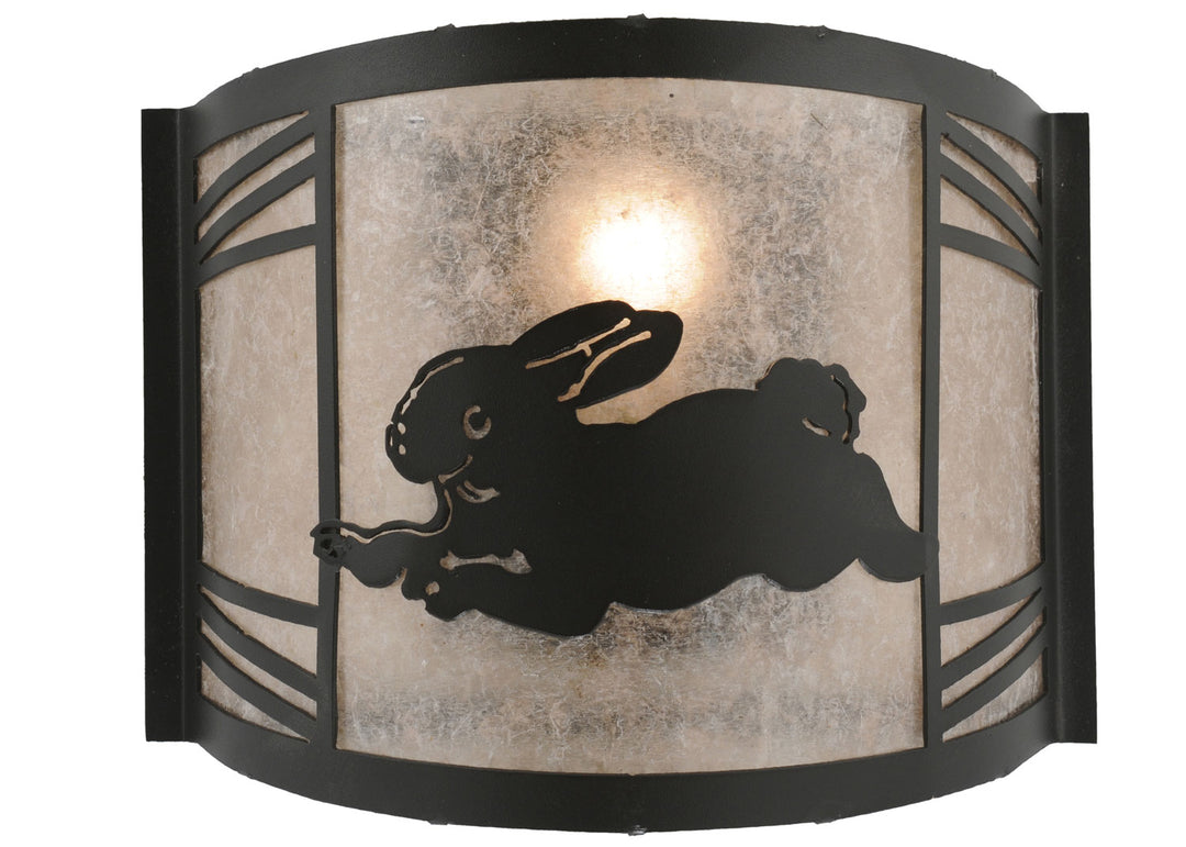 Meyda Tiffany Rabbit On The Loose 110558 Wall Light - Black