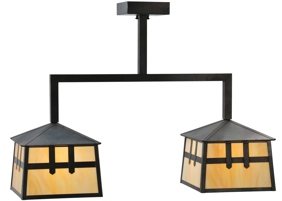 Meyda Tiffany Stillwater 110940 Pendant Light - Craftsman Brown