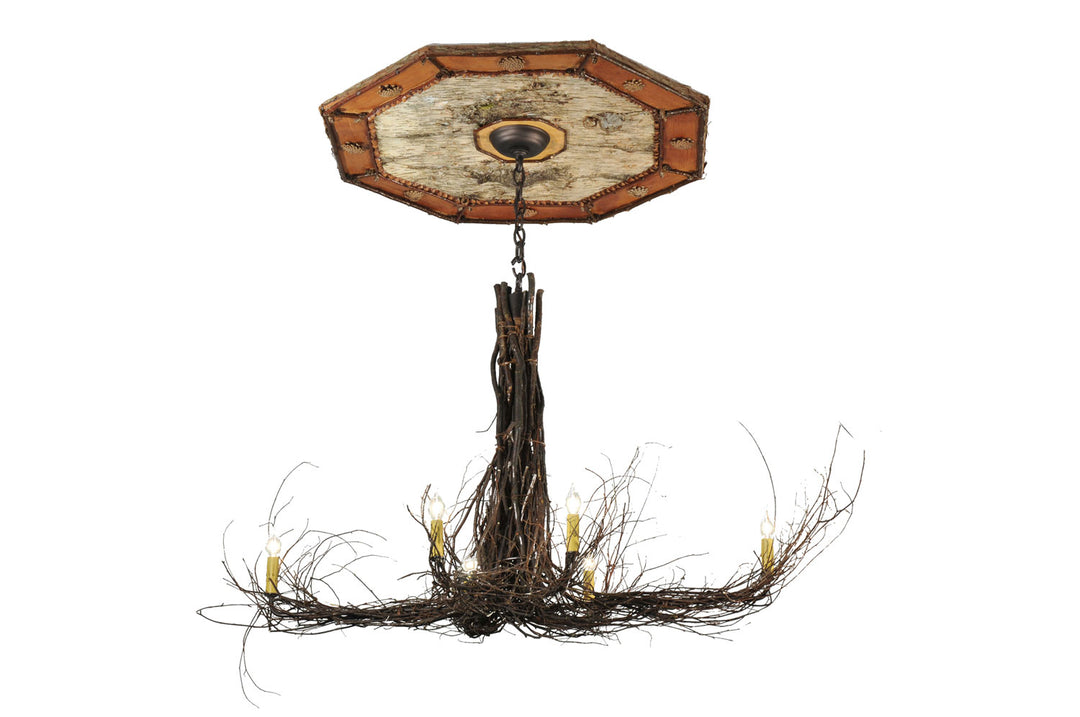 Meyda Tiffany Twigs 111482 Chandelier Light - Mahogany Bronze