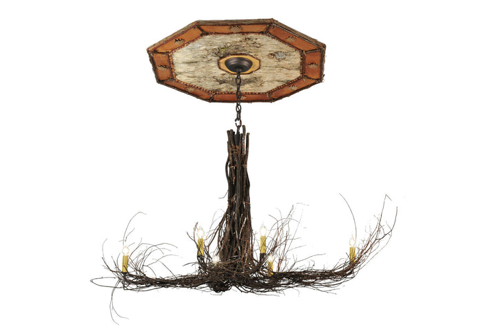 Meyda Tiffany Twigs 111482 Chandelier Light - Mahogany Bronze