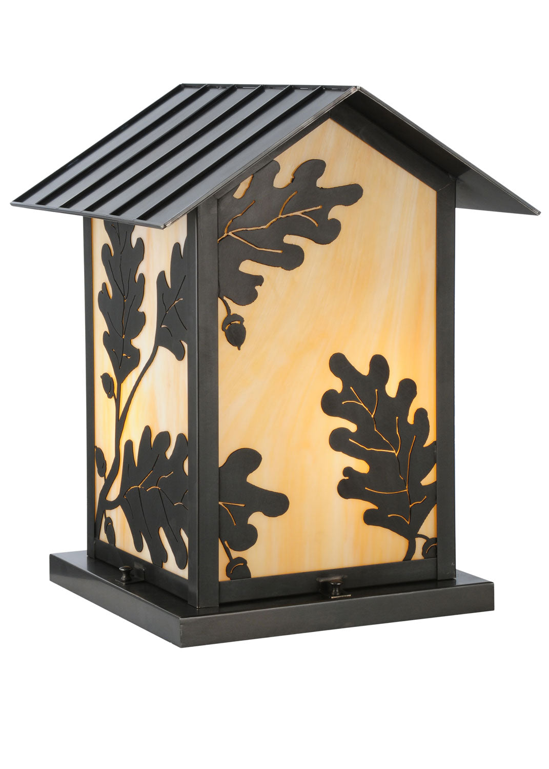 Meyda Tiffany Lighting 112353 Seneca Two Light Pier Mount Outdoor Bronze / Dark