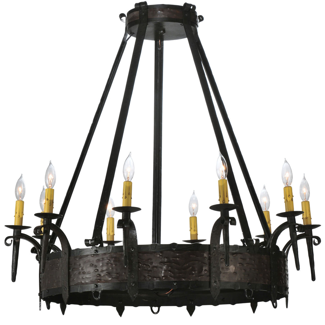 Meyda Tiffany Costello 112388 Chandelier Light - Wrought Iron