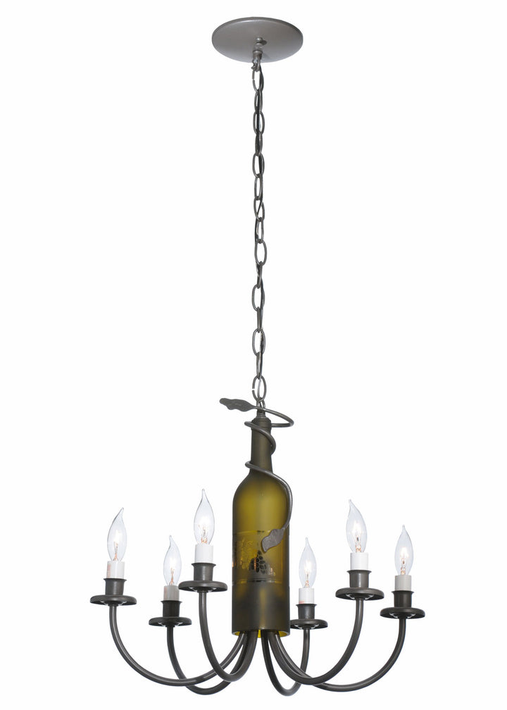 Meyda Tiffany Tuscan Vineyard 112640 Chandelier Light - Timeless Bronze