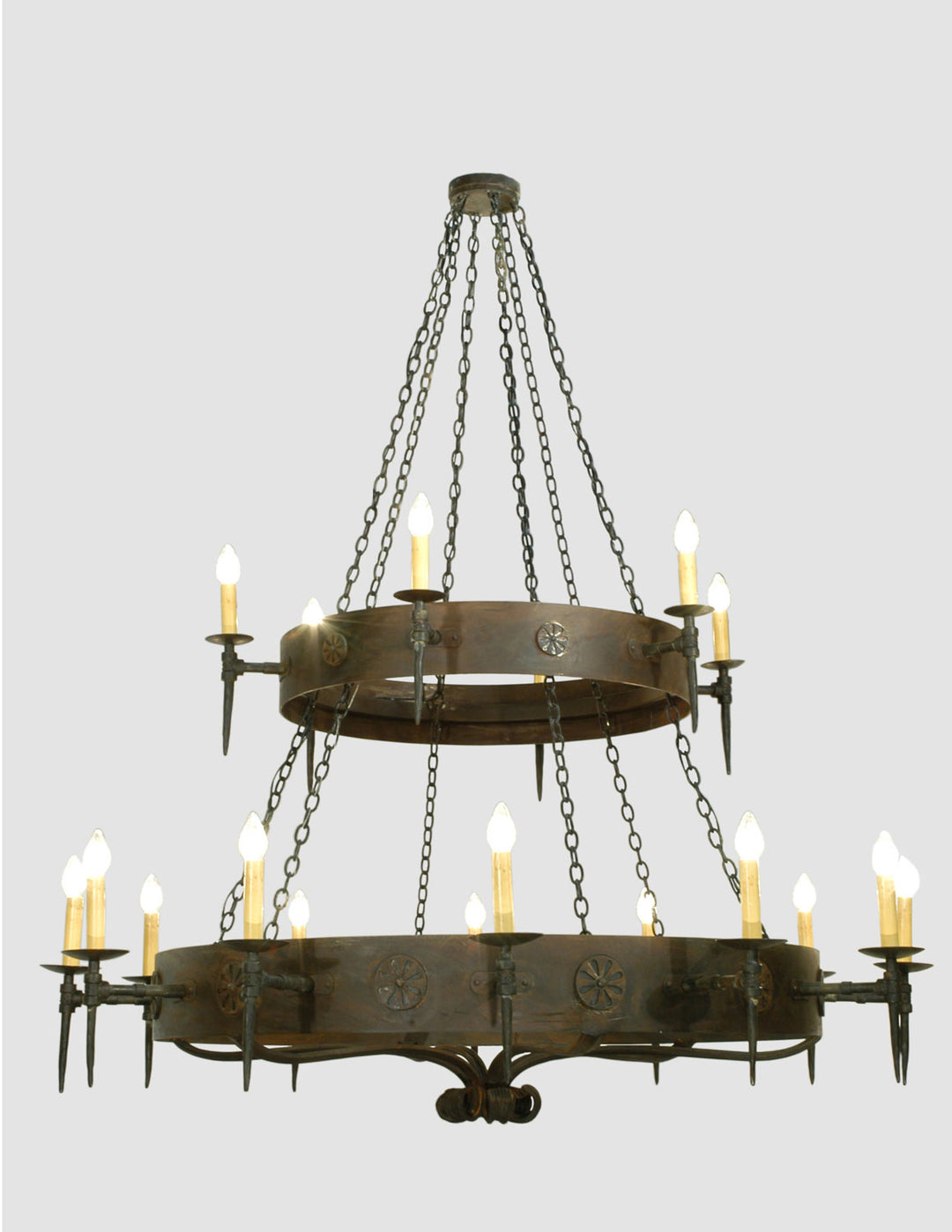 Meyda Tiffany Warwick 112829 Chandelier Light - Rust