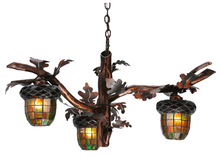 Meyda Tiffany Acorn Branch 113923 Chandelier Light - Burnished Copper