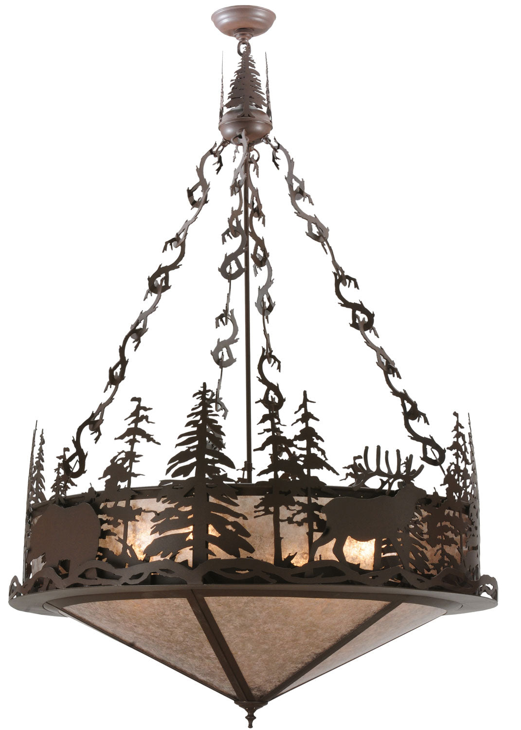 Meyda Tiffany Wildlife At Dusk 114448 Pendant Light - Cafe-Noir