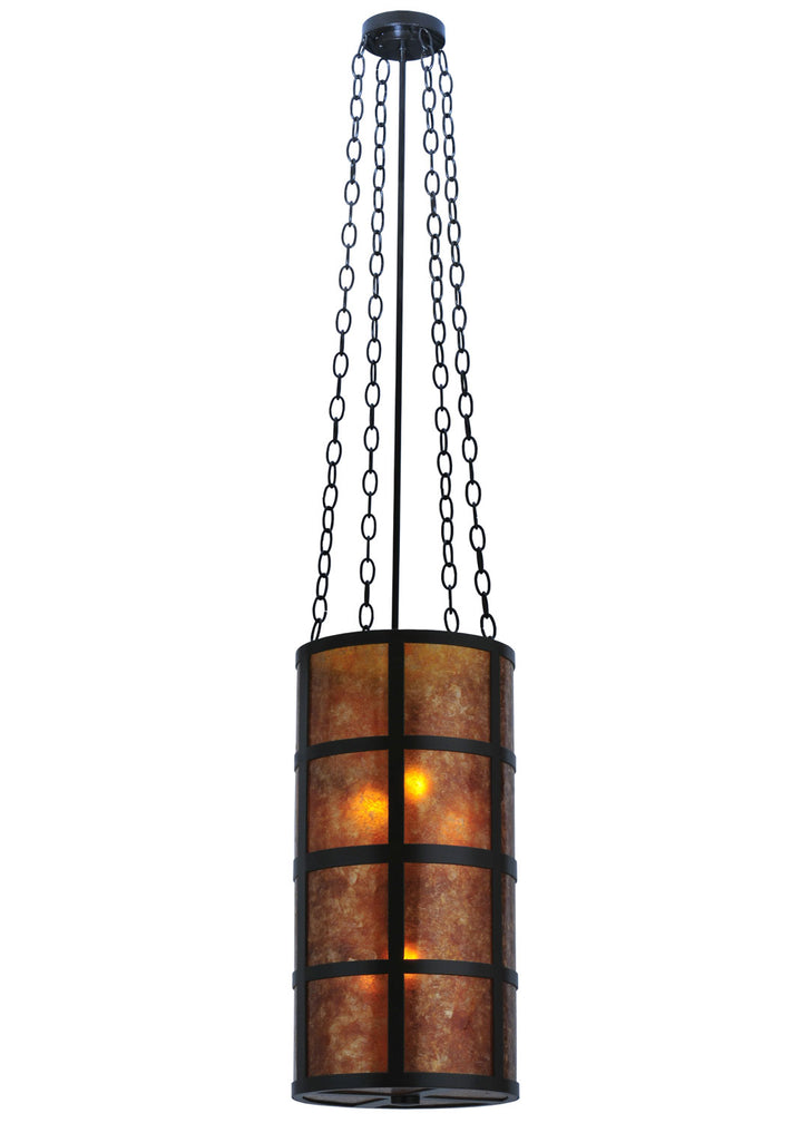Meyda Tiffany Lighting 114694 Truffle Four Light Pendant Outdoor Bronze / Dark