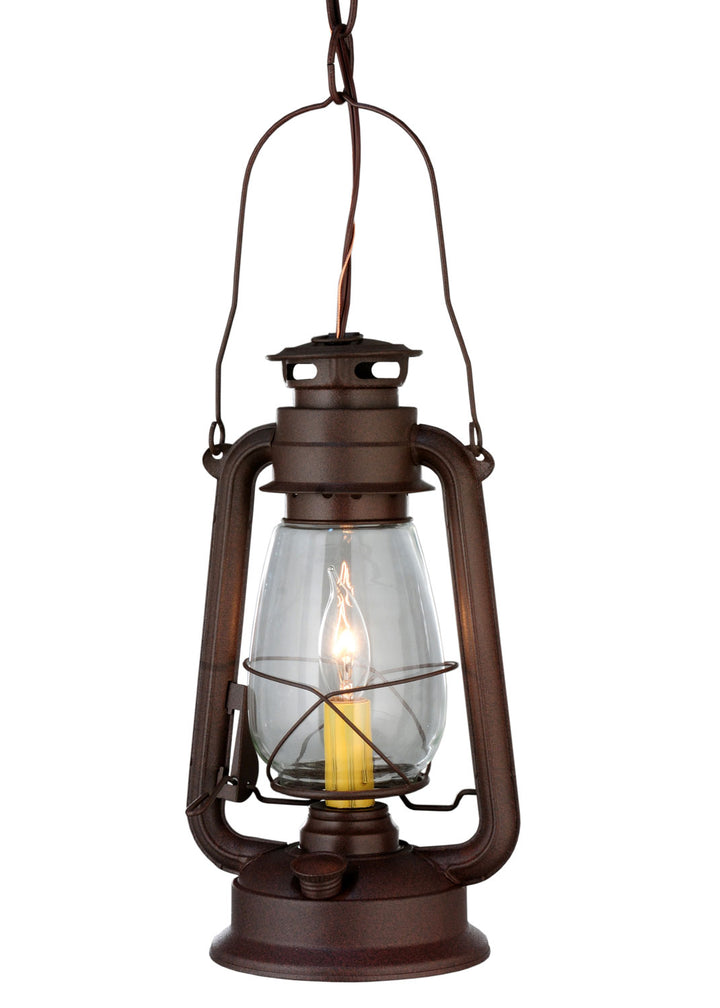 Meyda Tiffany Lighting 114828 Miners Lantern One Light Mini Pendant Outdoor Bronze / Dark