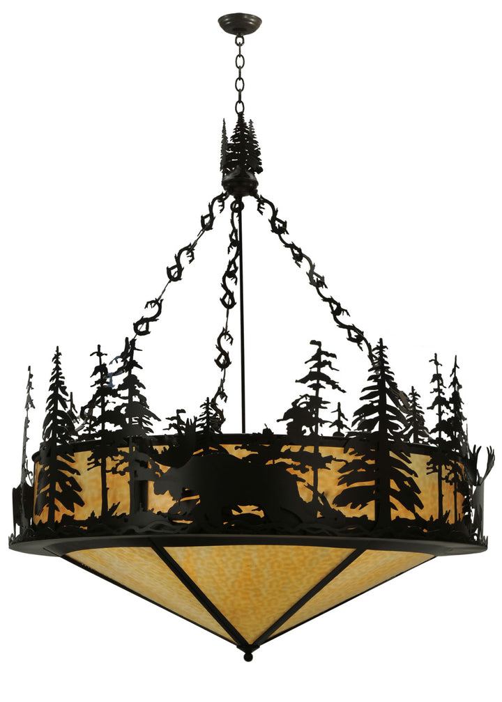 Meyda Tiffany Moose At Dusk 115032 Pendant Light - Timeless Bronze