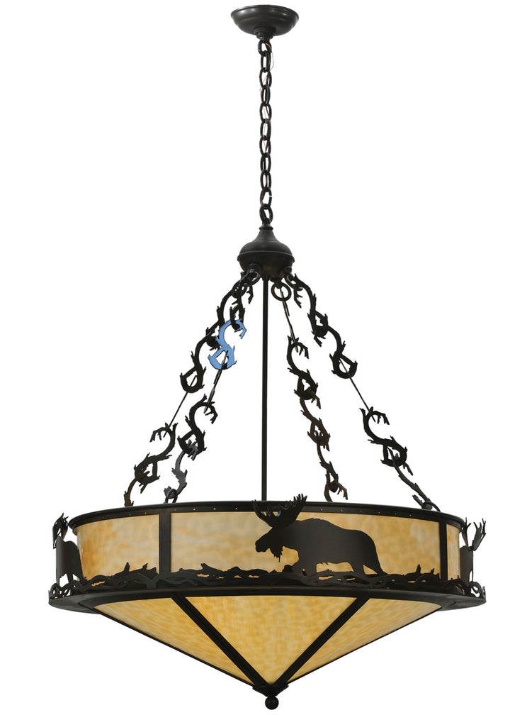 Meyda Tiffany Lone Moose 115033 Pendant Light - Timeless Bronze